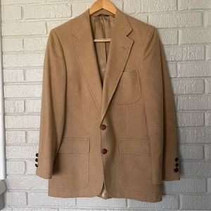 Vintage Men’s Blazer Sports Coat 100% Camel Hair Bill Blass